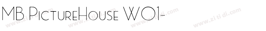 MB PictureHouse W01字体转换